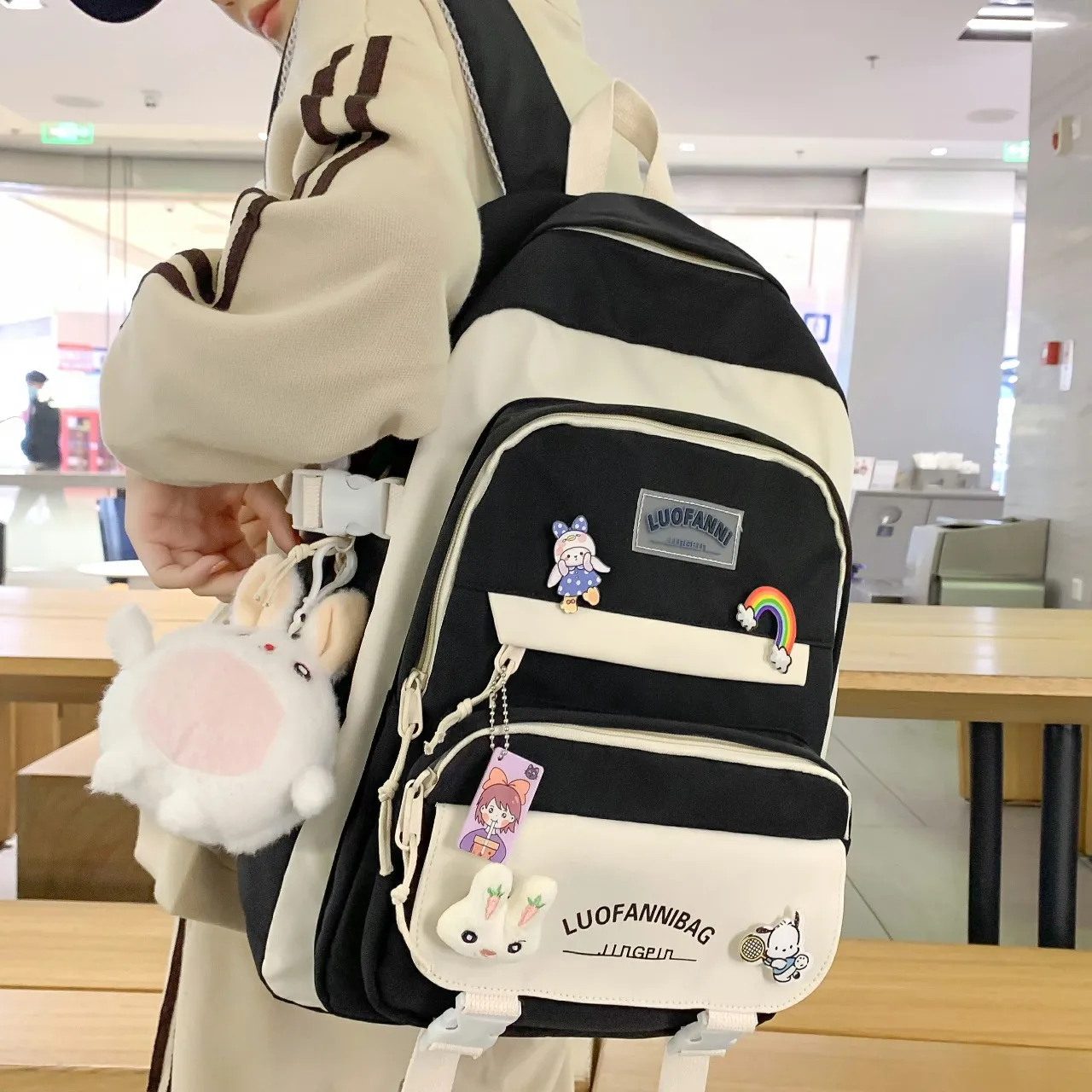 Backpack Japanese High School Girls  School Bags For Teenage Girls Multi Pockets New Kawaii Backpack Women Harajuku Cute Mochila