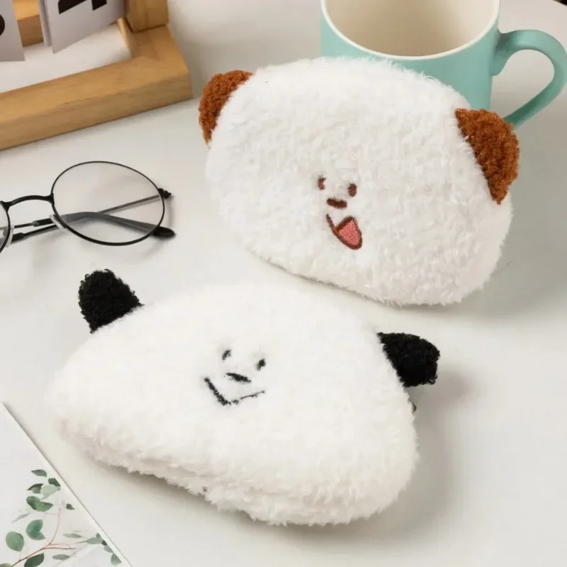 Cartoon Kawaii Anime Plush Bear Coin Purses Men Women Korean Fashion Mini Cute Zipper Coin Wallet Boy Girl Bag Key Storage Pouch