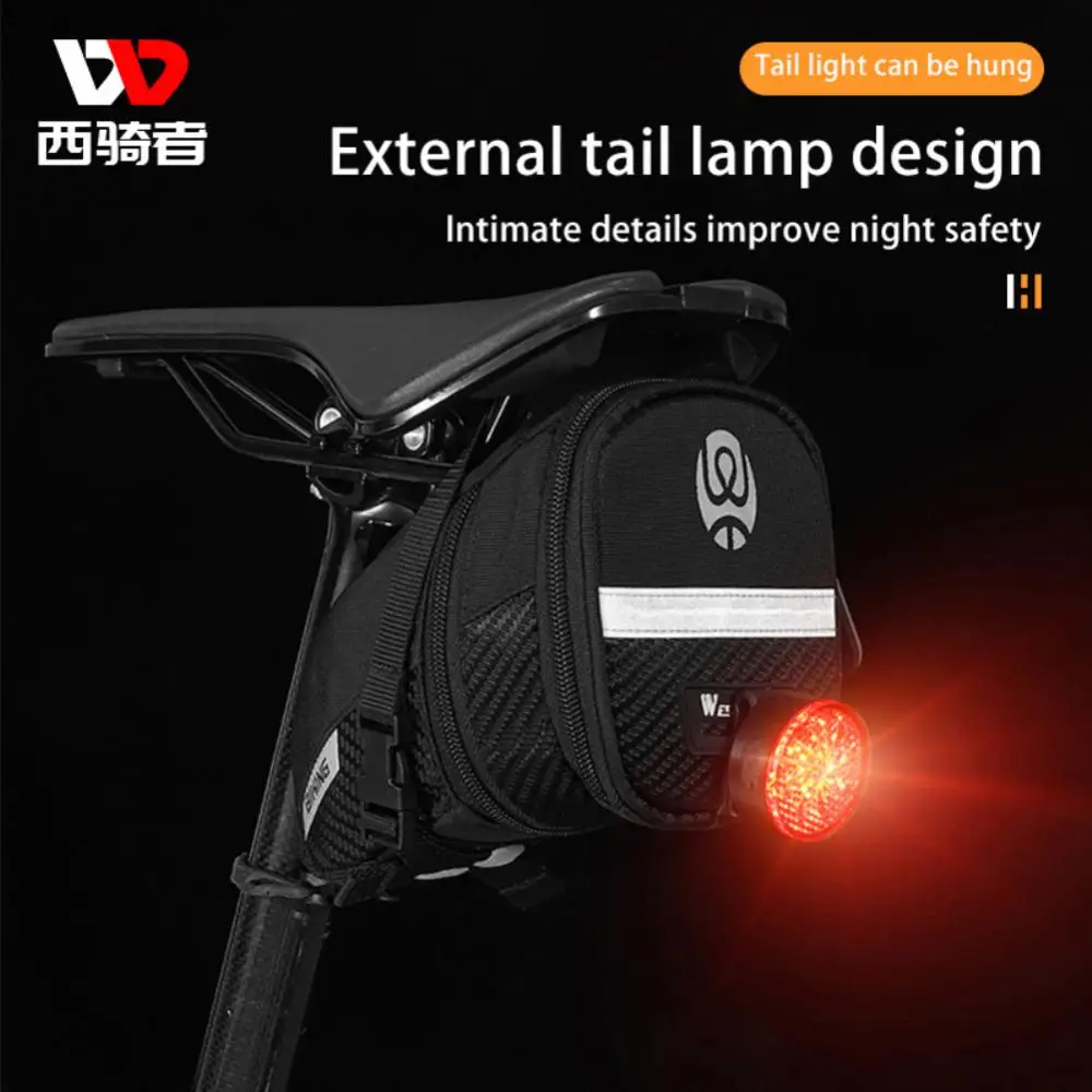 Tail Bag Safety Reflection Non Slip Cycling Equipment Cushion Tail Bag Horseshoe Bag Quick Release Buckle