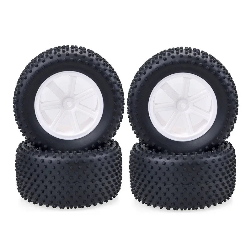 4PCS Desert Truck 102MM RC Rubber Sponge Tires Tyre Rim Wheels Tires Hub Hex For RC 1/10 Car HSP Off Road