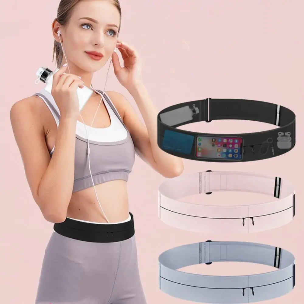 Nylon Running Sports Belt Bag Trendy Stylish Running Fanny Pack Two/Three Pockets Casual Slim Running Pouch Phone Accessories