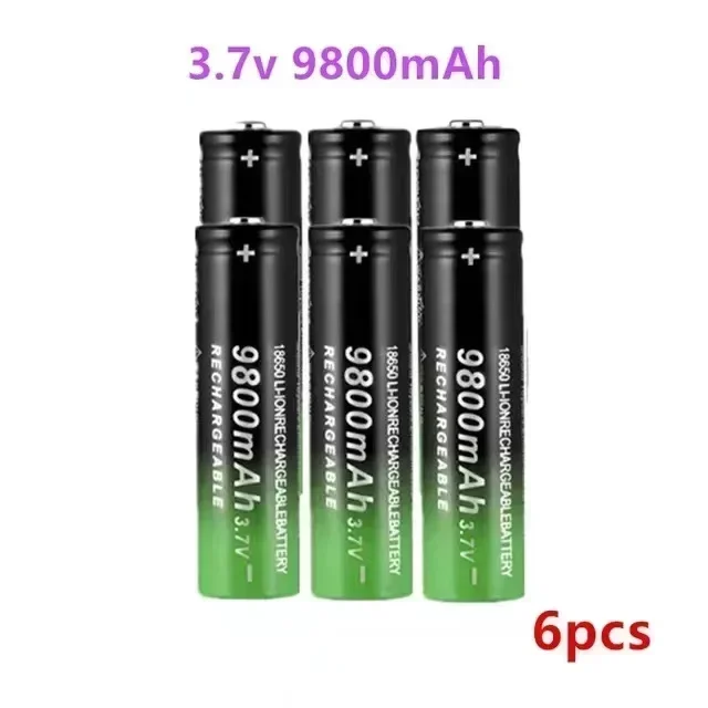 New 18650 Li-Ion battery 9800mah rechargeable battery 3.7V for LED flashlight flashlight or electronic devices batteria