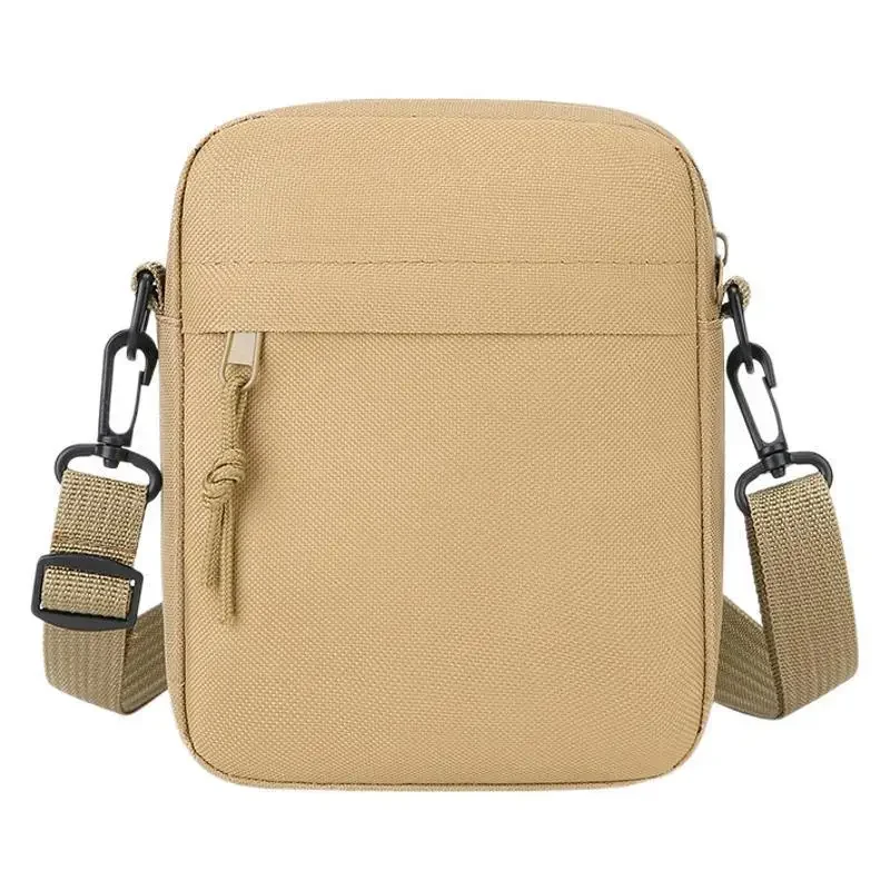 Simple Solid Color Canvas mini Square Bag lightweight Men Crossbody Casual Shoulder Bag Great for Casual Outings view 5