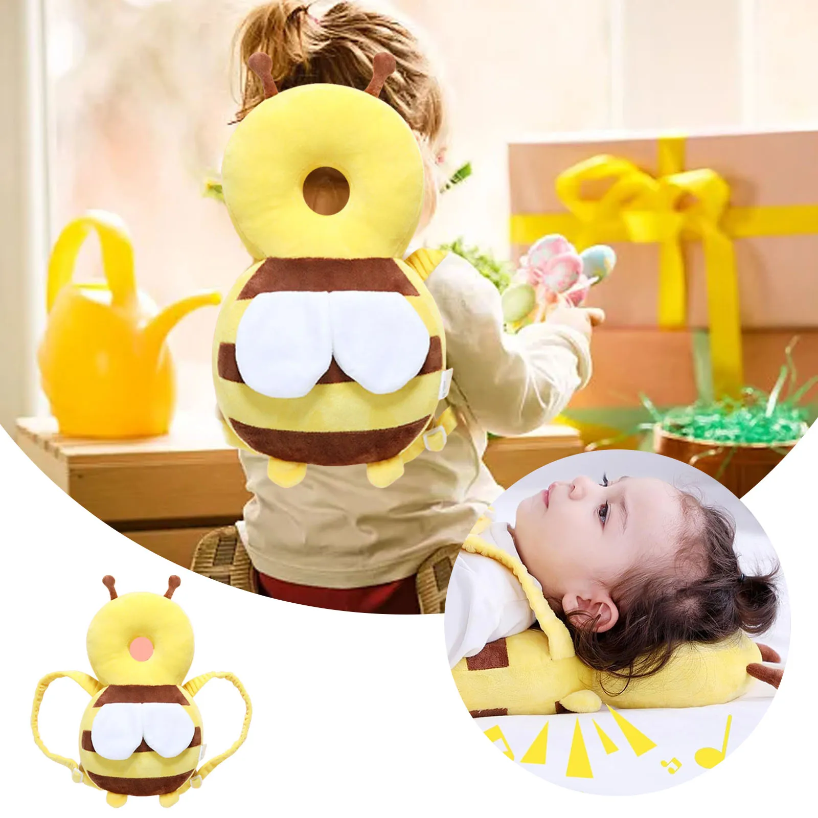

Foam Tiles Backpack For Babies Baby Head Protector Backpack With Horizontal Fixing Belt Head Back Pack For Baby Large Mat