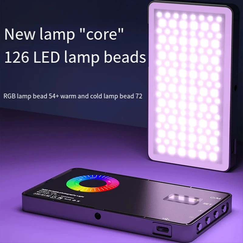 

M1SE 70° Spotlight RGB Video Light 3000-6500K LED Camera Light with 4000mAh Rechargable Battery for Youtube Vlog Selfie CRI95+