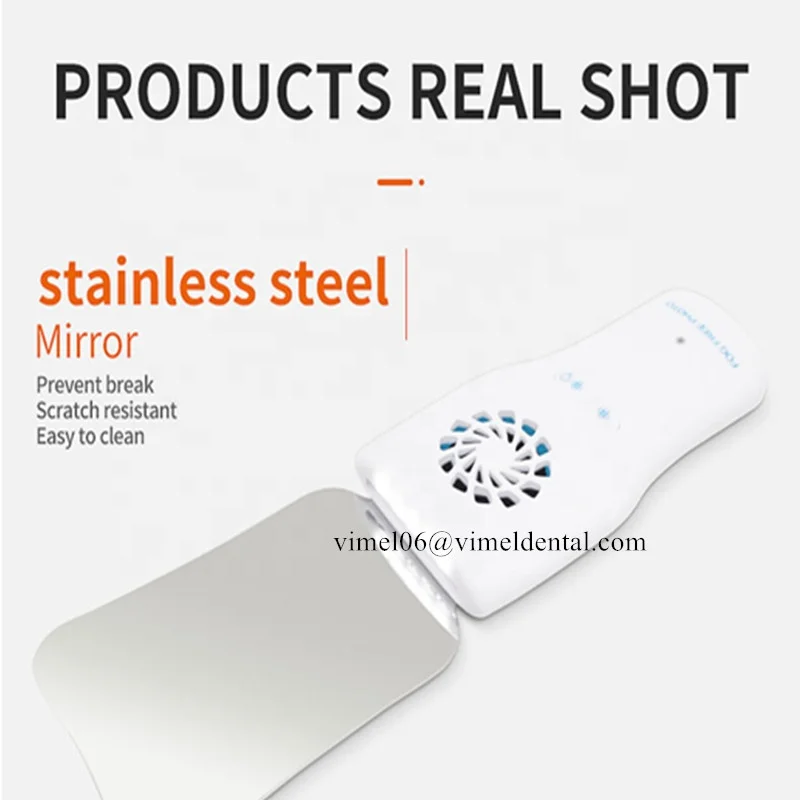 Anti-fog Led Electronic Defogging Reflector high hardness stainless steel dental orthodontic imaging LED fog free photo mirror