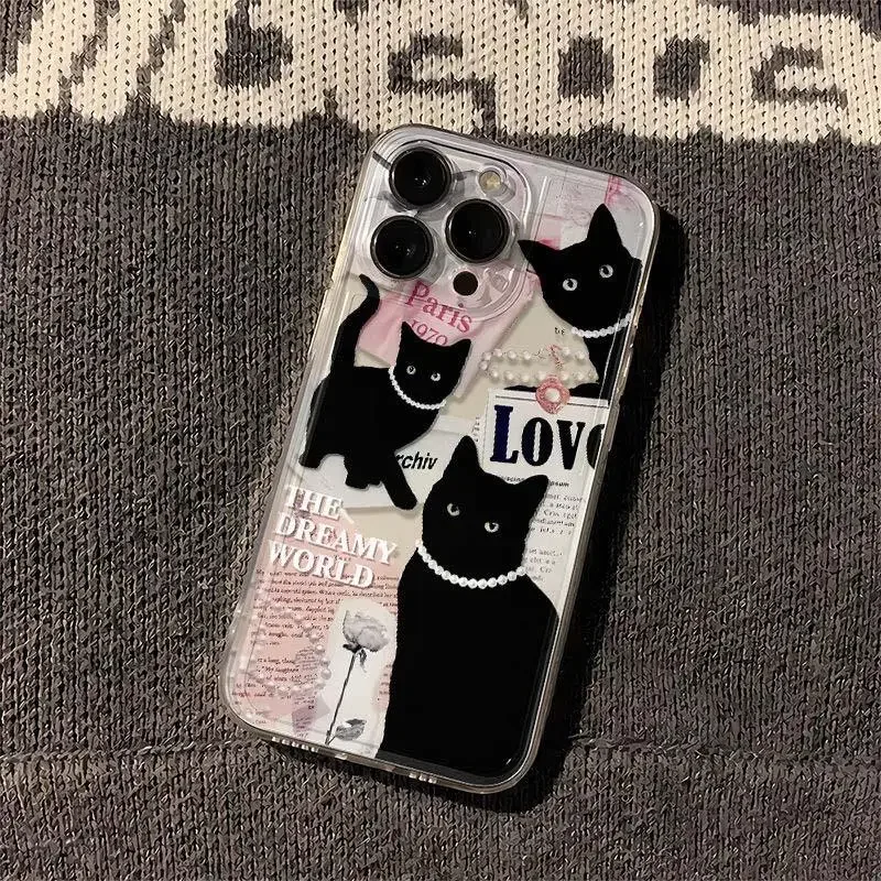 Cartoon Cute Cat Case for Samusng Galaxy S25 Ultra 5G S24 S22 S23 Plus Ultra S20 S21 FE A16 A54 A55 A35 A34 A53 A14 A32 Cover