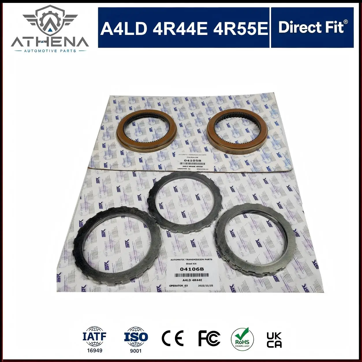 A4LD 4R44E 4R55E Transmission Clutch Plates Rebuild Kit Fix Slip Burn Harsh Shift Fit Ford Mazda Automatic Gearbox