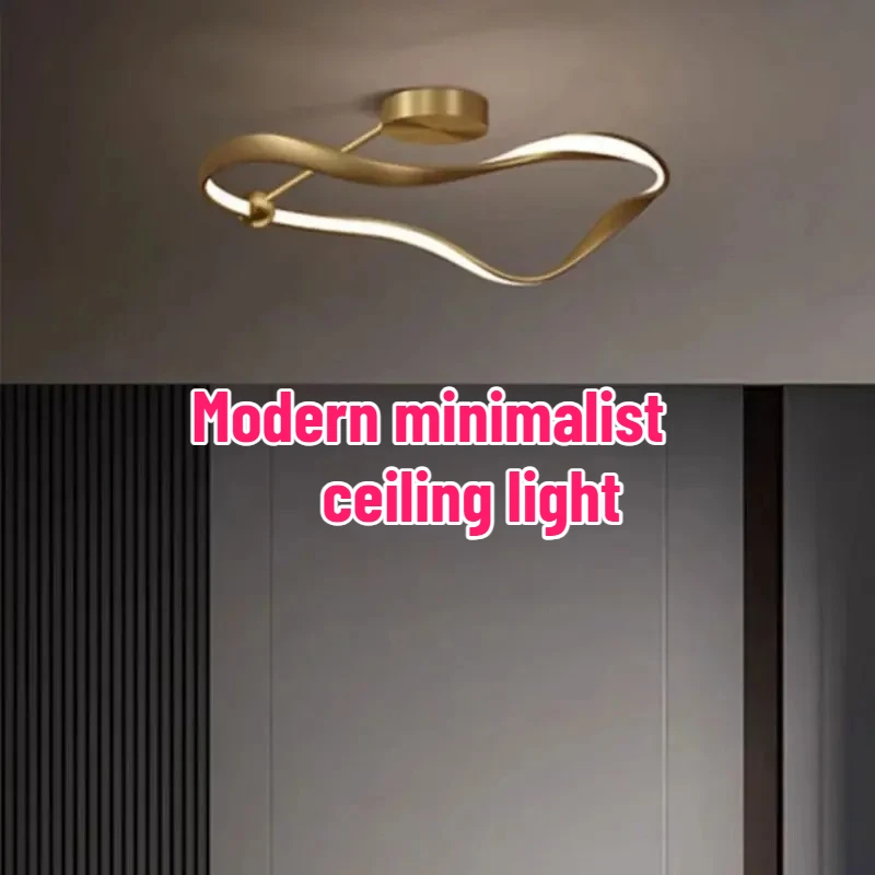 

Nordic Postmodern LED Modern Minimalist Personality Ceiling Lamp Master Bedroom Lamp Designer Book Room Lamp Led Ceiling Li