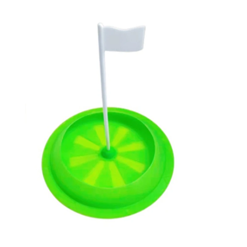 

Golf Practice Hole Putting Cup Golf Putting Hole Cup All Direction Soft Rubber With Target Flag Golf Hole Cup Training Aids