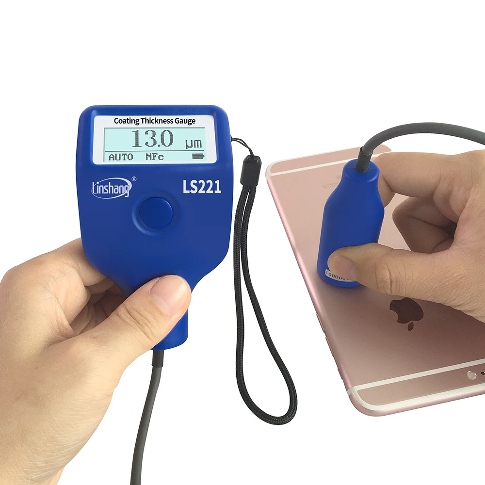 Thickness Meter LS221 LS220H Coating  Gauge  Mil Gage Dry Film   for Ferrous Non-ferrous Metal Substrates