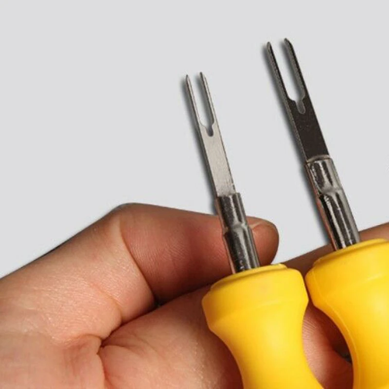 2Pcs/Set 3mm+2mm Car Wiring Connector Pin Release Extractor Puller Auto Terminal Removal Handle Tool for Audi