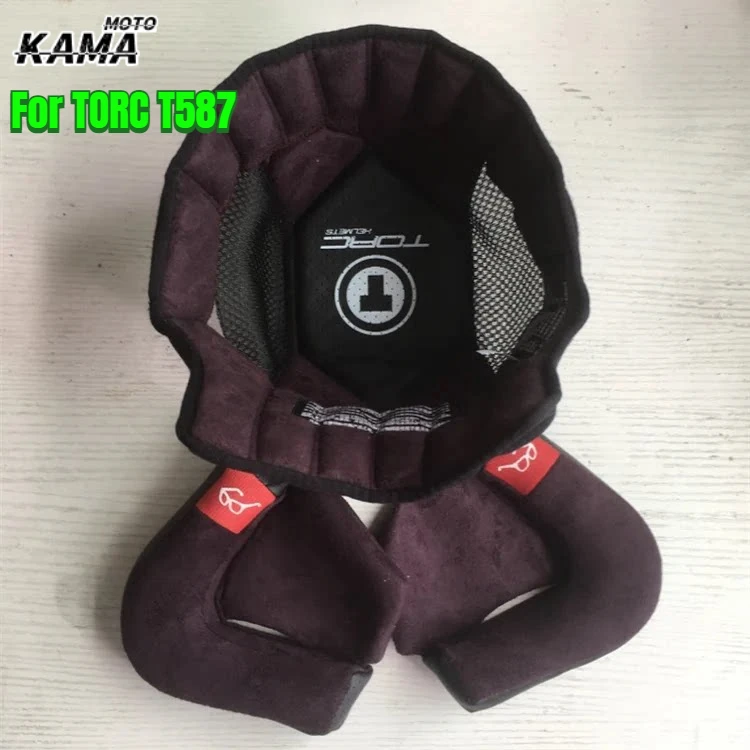 

For TORC T587 Motorcycle Helmet Lining Cotton Accessories Upgraded Helmet Replacement Accessories Helmet
