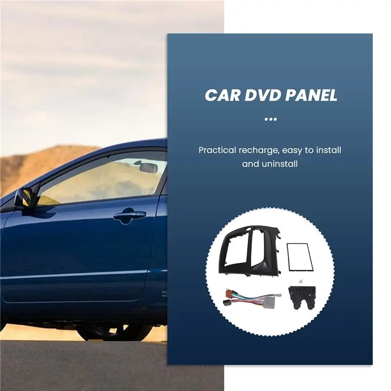 Exquisite For Honda Civic Double Din Fascia Radio Dvd Stereo Cd Panel Dash Mounting Installation Trim Kit Face Frame Bezel With