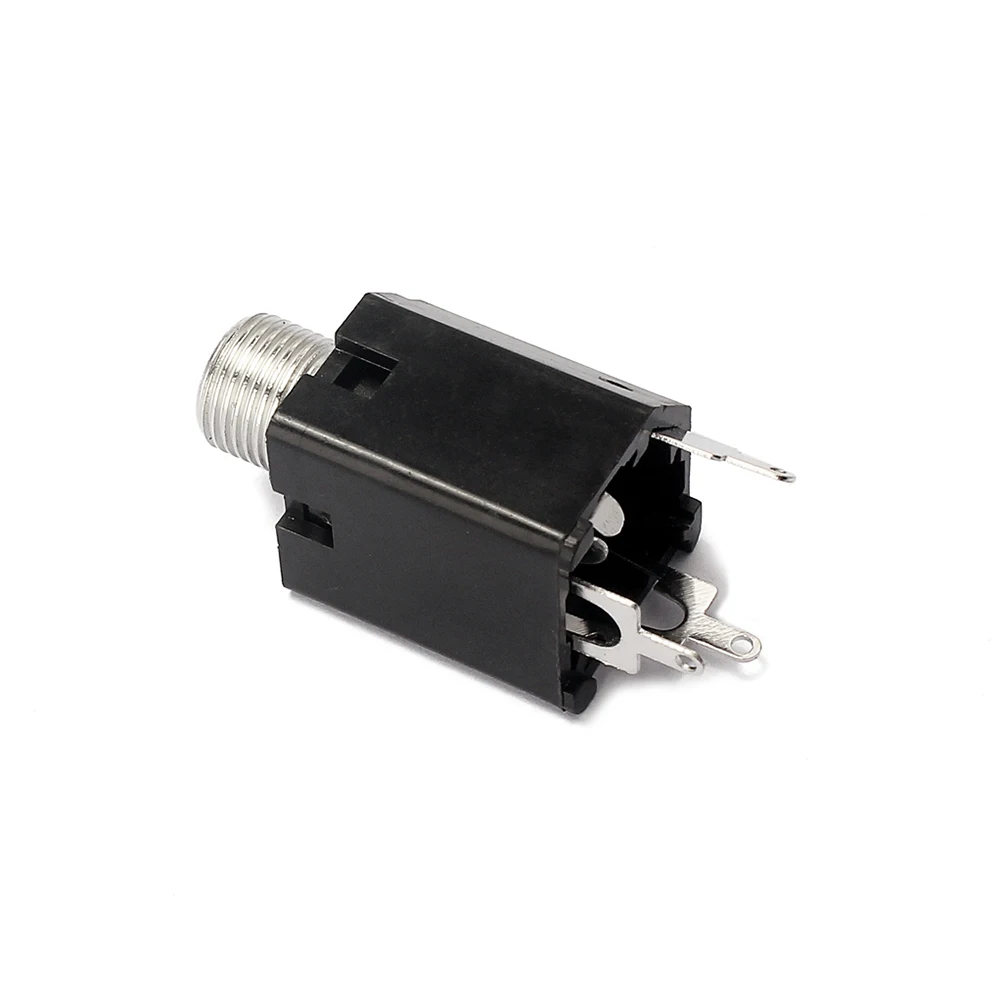 

10 pcs 1/4 Inch 6.35Mm Cylinder Endpin Jack Guitar Output Input Socket Stereo Mono Plug For Acoustic Electric Bass Guitar