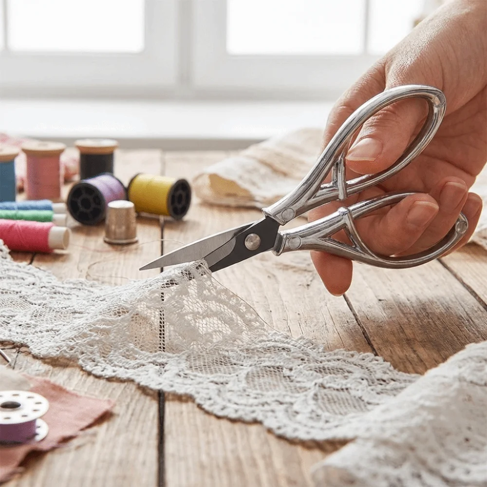 Sewing Tool Ergonomic Grips Craft Scissors Durable Sharp Embroidery Shear Professional Precision Tailor Scissors Trimming Thread