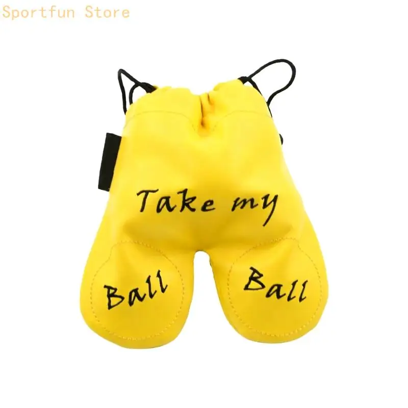 Lekka przenośna torba do przechowywania piłek golfowych ze sznurkiem Wodoodporna skórzana torba na piłki golfowe na co dzień i w