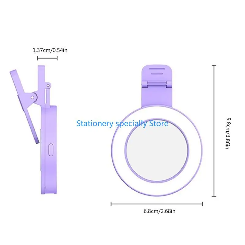 P0RB LED Selfie Rings Luz para smartphones com diferentes brilho LED portátil LELS LIGHTS APLOGADO APLOGADA LUZ