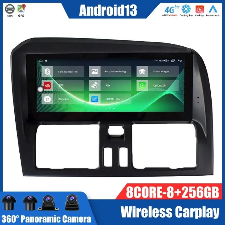 Android 13 Car Radio auto Stereo For volvo XC60 2009 2010 2011-2015 2017GPS Navi apple carplay multimedia android auto