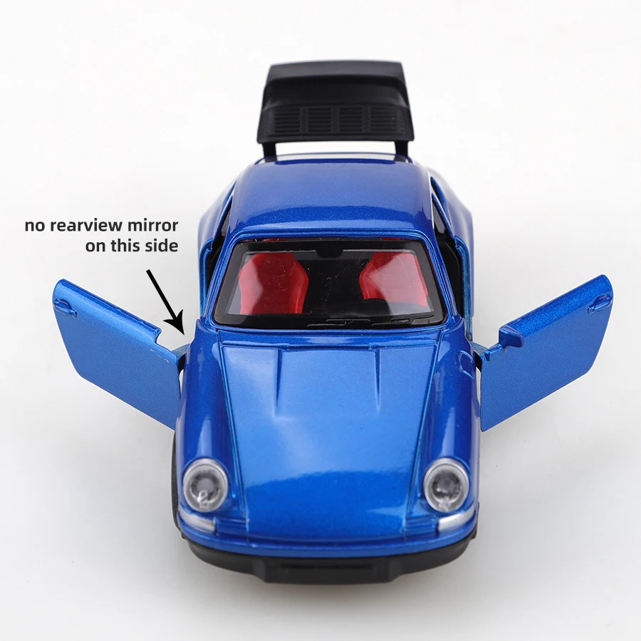 Coche de juguete modelo 9ll de aleación estilo clásico, tres puertas que se pueden abrir, súper coleccionable, juguete para niños, función de retroceso, escala 1/36 (en bolsa)