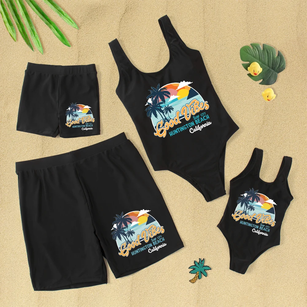 Completi coordinati per la famiglia Summer Mother Kids costume da bagno padre figlio pantaloncini da spiaggia madre e figlia costumi da bagno Boy