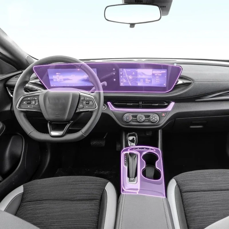 

Для Buick Envista 2022-2024 салон автомобиля, центральная консоль, прозрачная защитная пленка из ТПУ, наклейка против царапин
