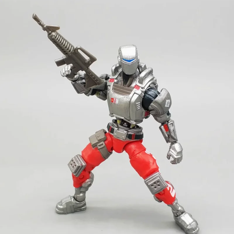 1:18 Scale Soldier Mechanical Warrior + Random Weapons 3.75 inch Movable Figure Gift Toy Scene Decoration Classic Collection