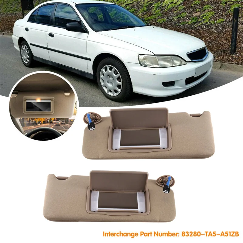 

Автомобильный левый и правый солнцезащитный козырек с зеркалом для Honda Accord 2008-2012 83280-TA5-A51ZA