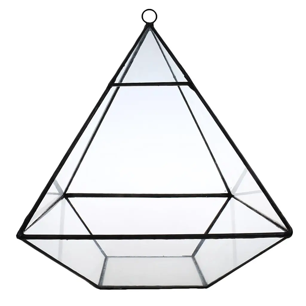 

Hanging Geometric Terrarium FlowerPot Tabletop Planter Glass Box