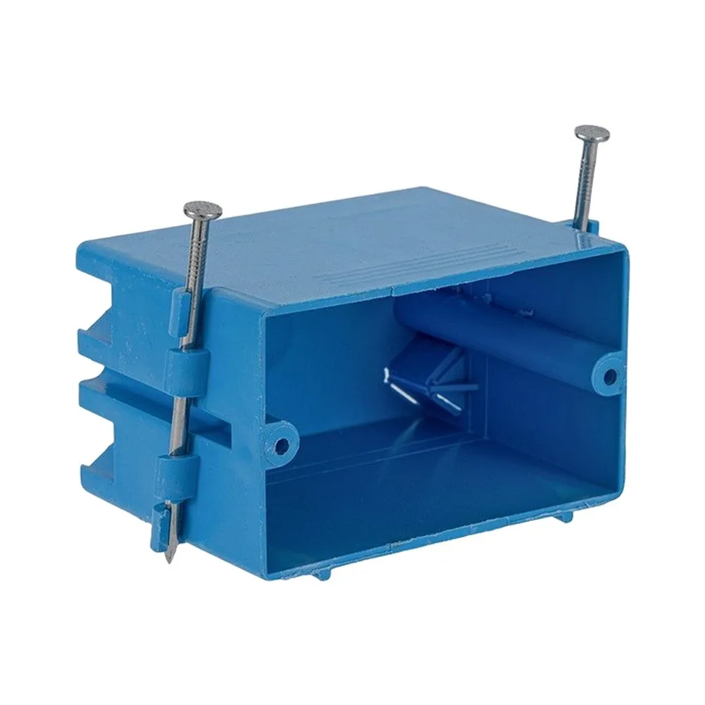 Flame Retardant PVC Electrical Wall Box UL94-V2 for Indoor For Switch Outlet Installation 93 x 57 x 72 mm Blue Thick Housing