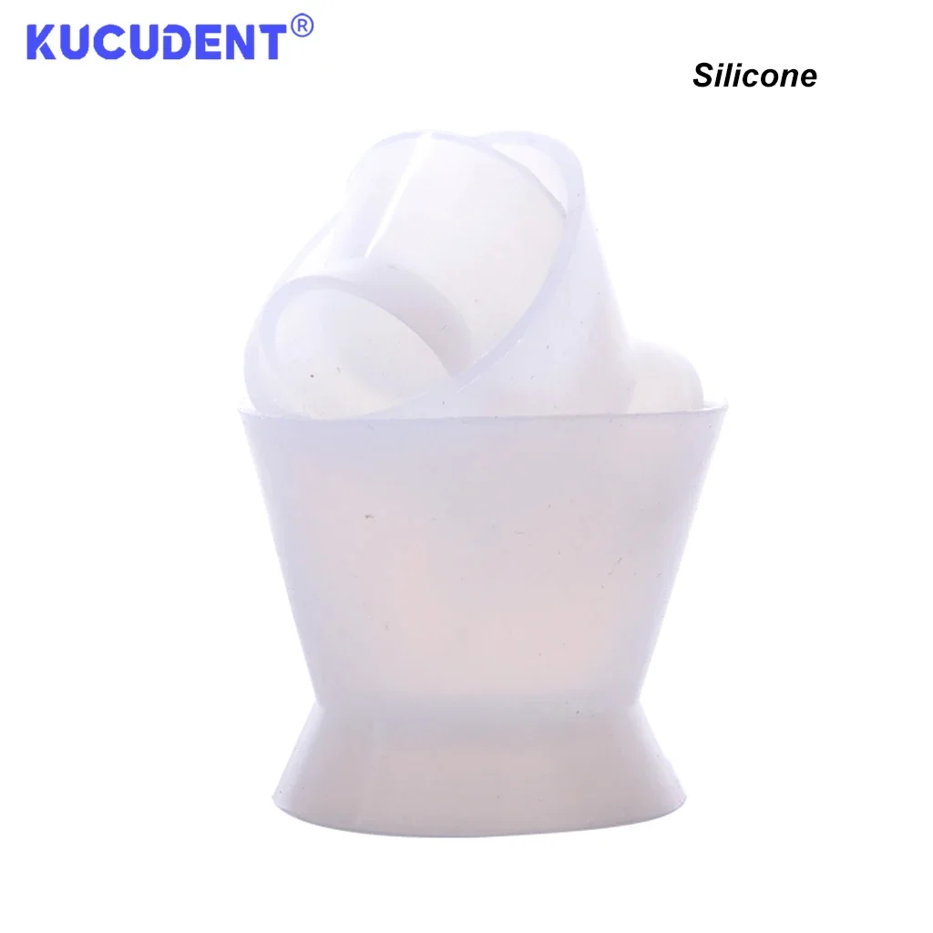 4 teile/satz Zahnarzt Gummi Rührschüsseln Dental Silikon Gummi Tasse für Zahnaufhellung Dappen Gerichte Dental labor Werkzeuge – Detail 4