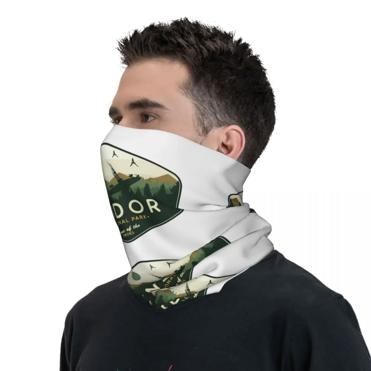 Endor  Park Home Of The Ewoks Bandana Neck Cover Printed Mask Scarf Headband Hiking Fishing For Men Women Adult Washable