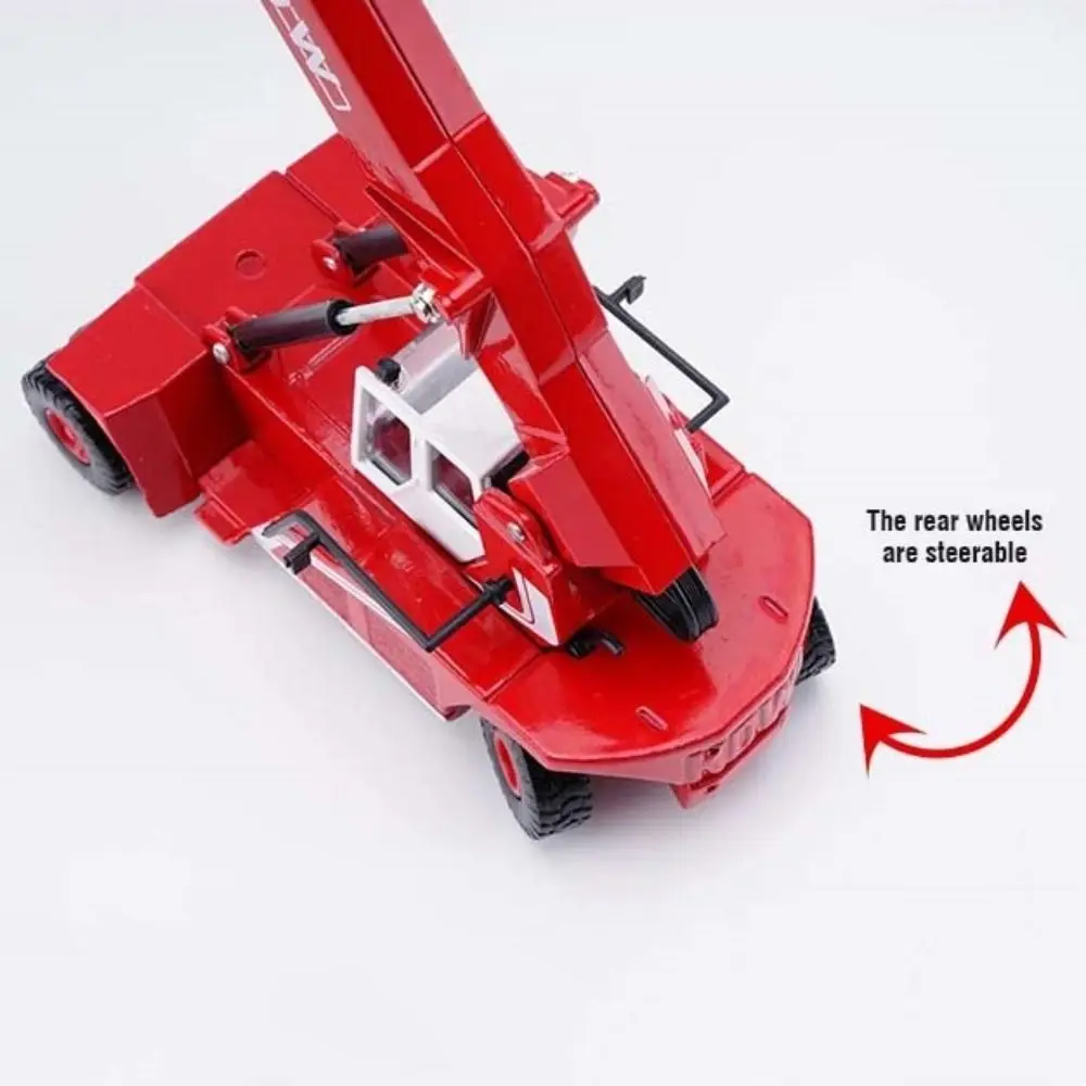 

1:50 Scale Container Crane Model Alloy Body Transport Engineering Construction Vehicle Model Front Lifting Cars Diecast Metal