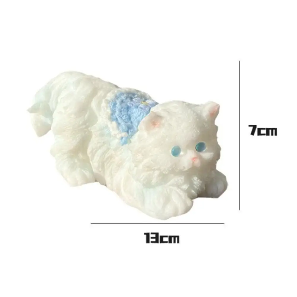 Slow Rebound Persian Cat Doll Squeeze Toy Cartoon Animal Simulation Cat Squeeze Toys Colorful Soft Cat Fidget Toy Mini Ornaments