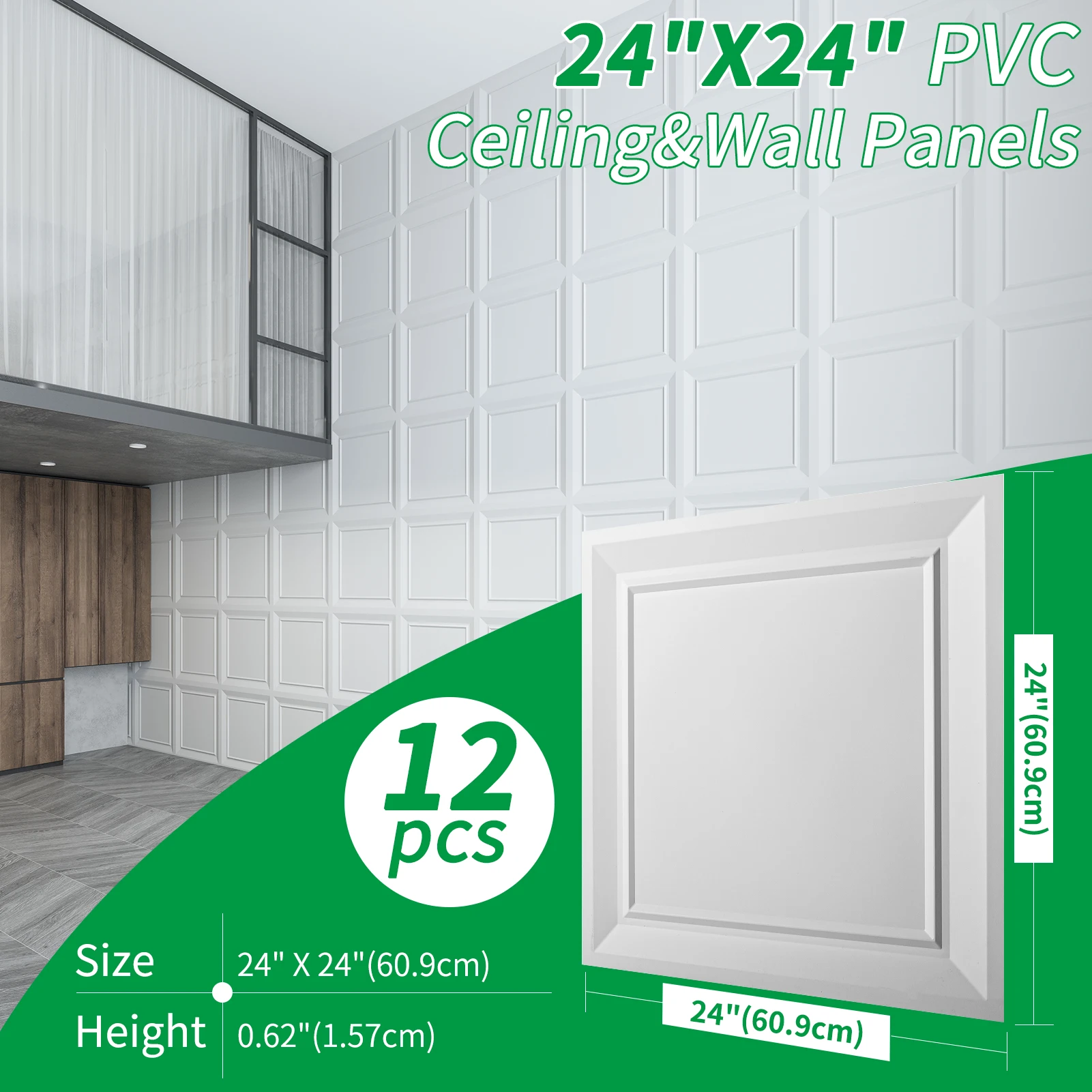 Art3D 24 X 24 Drop … - image