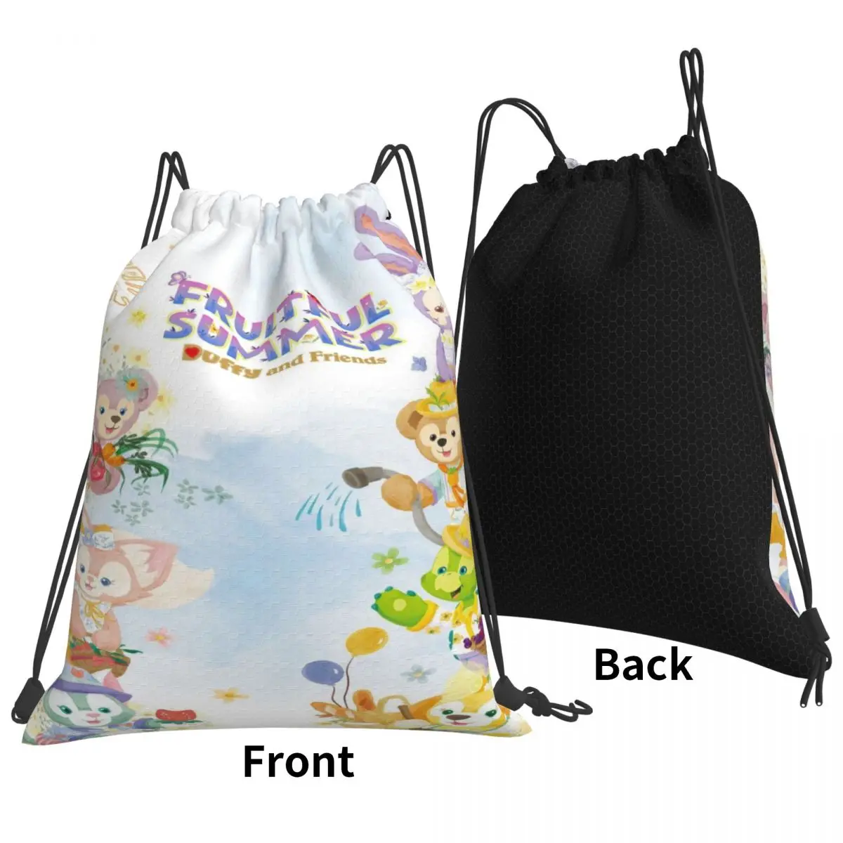 Custom Name Waterproof Outdoor Beach Swimming Sports Drawstring Backpack Disney Organizer Gym Storage Bag