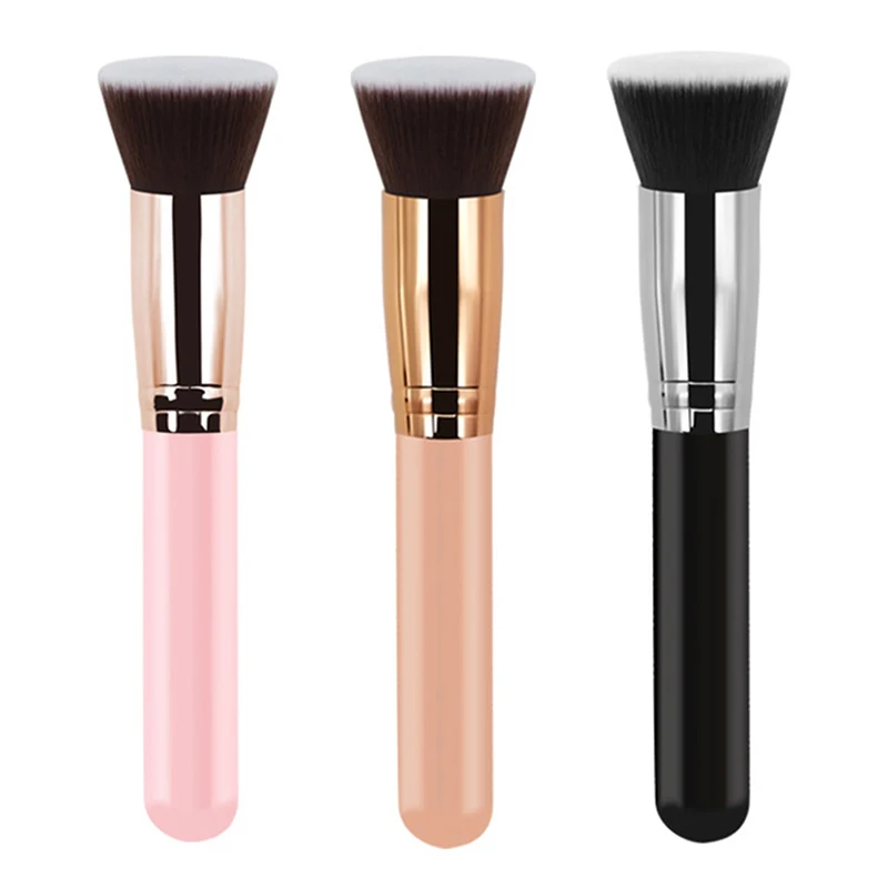 Makeup Brush Flat Top Kabuki Foundation Brush  for Liquid Cream and Powder Contour Buffing Blending Concealer  Face Brush