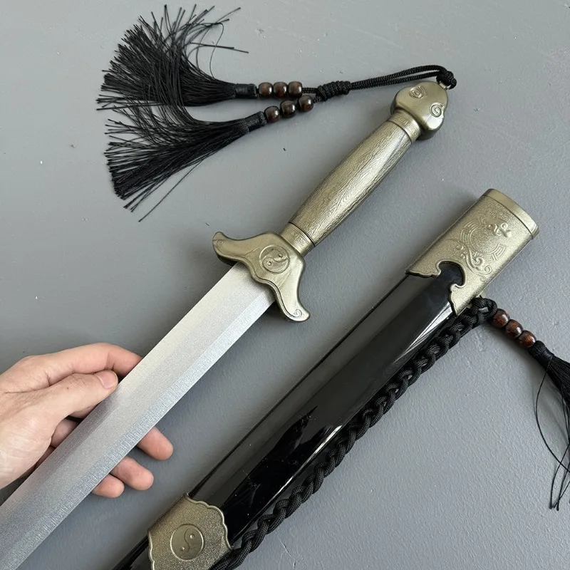100 cm/33,37 Zoll Meisterschwert Taiji Training Cosplay Modell Katana Requisiten Spielzeug Sport Display Peripheriegeräte mit Scheide Sammlergeschenk