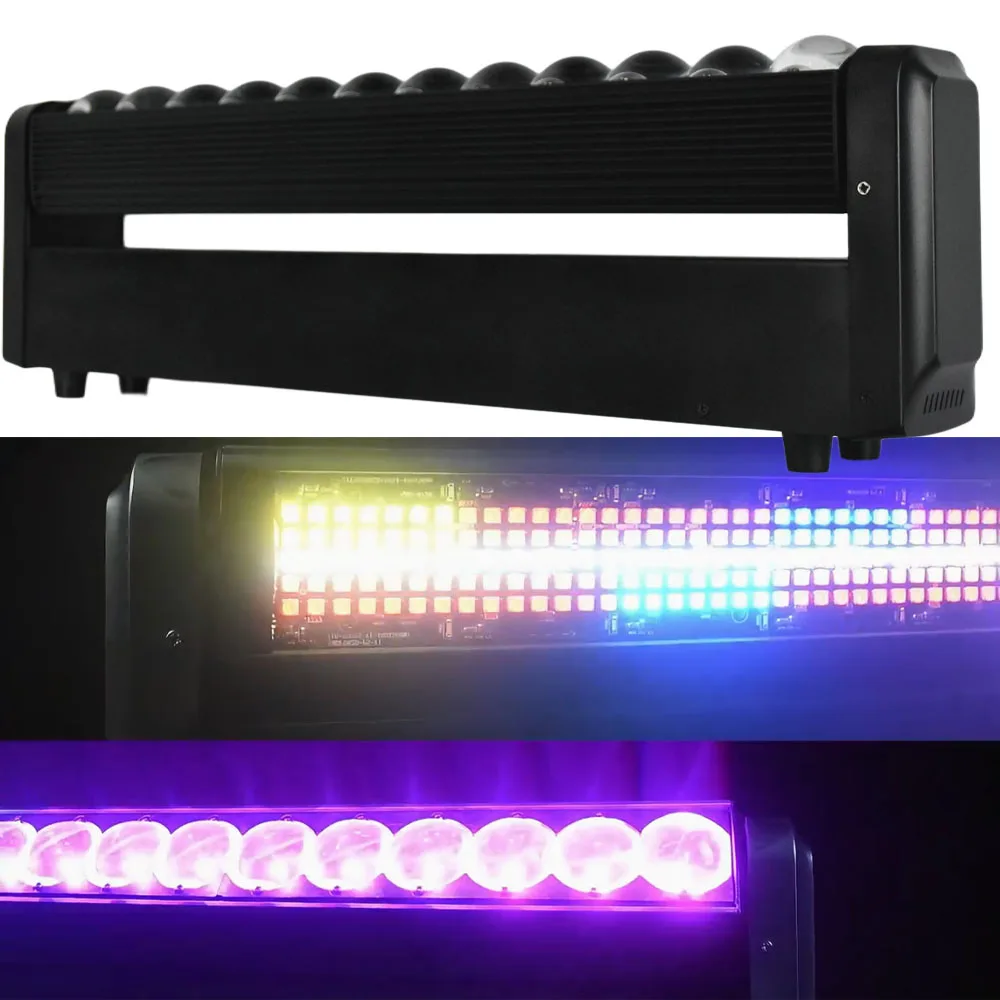 1pcs/lot DJ Lighting 12x10W LED Stage Light Double Face Beam Strobe Wall Washer Effect Moving Head Light for Concert Show