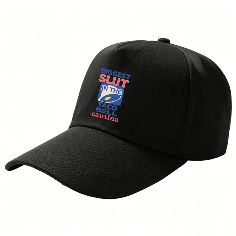Funny Biggest Fan At The Taco Bell Cantina Baseball Cap Funny Fast Food Meme Hat Cotton Casual Humor Quote Cap Taco Lover Gift