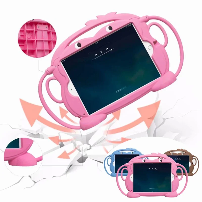 

For IPad 7th Generation Case Kids Shockproof Funda for IPad 10.2 9th 8th Air 2 Air 1 Air 3 10.5 Mini 2 3 4 5 Silicon Case Cover