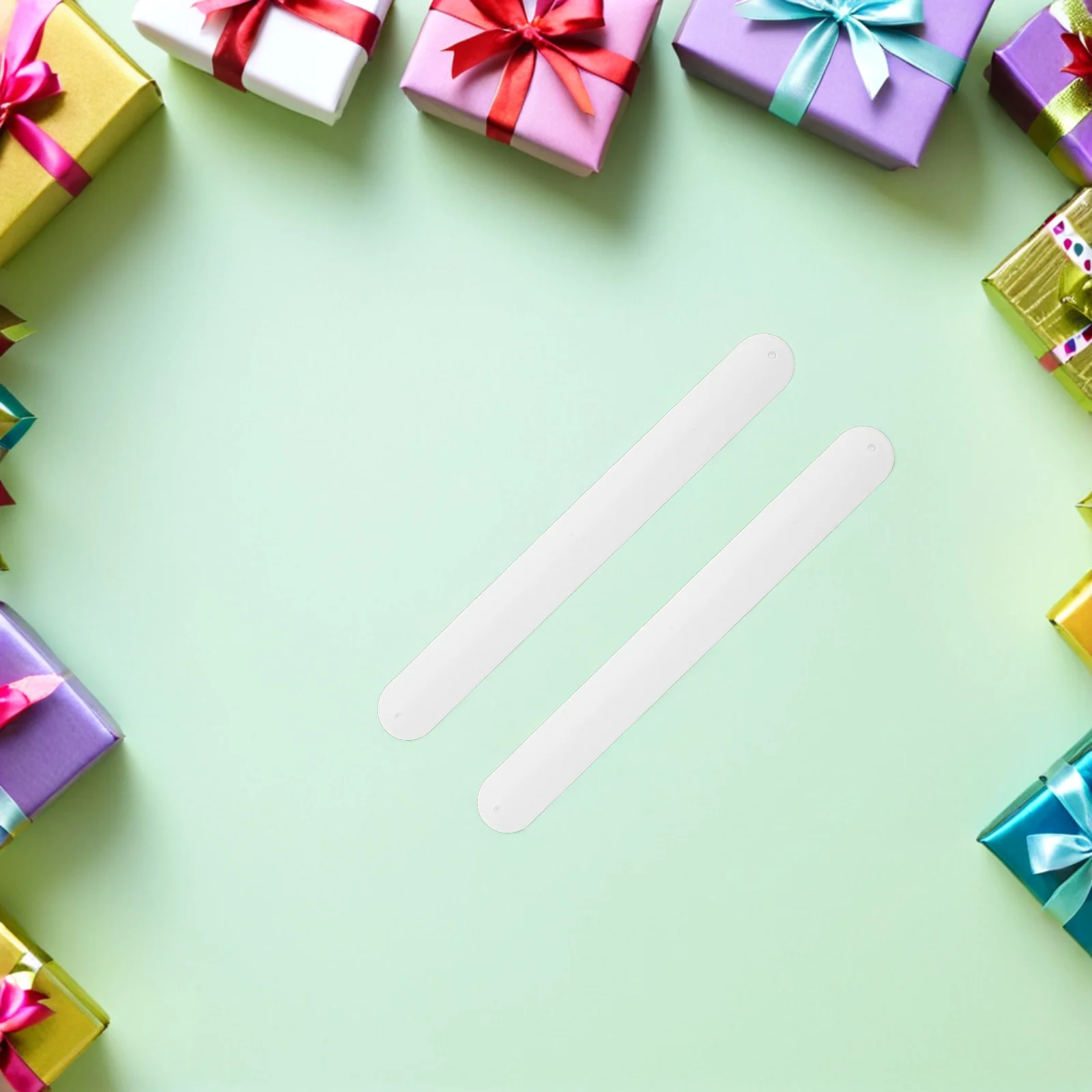 12 قطعة أساور صفعة سيليكون فارغة لينة الأساور المرنة DIY بها بنفسك حفلة تفضل التسامي اللوحة صفعة أساور هدايا الحفلات