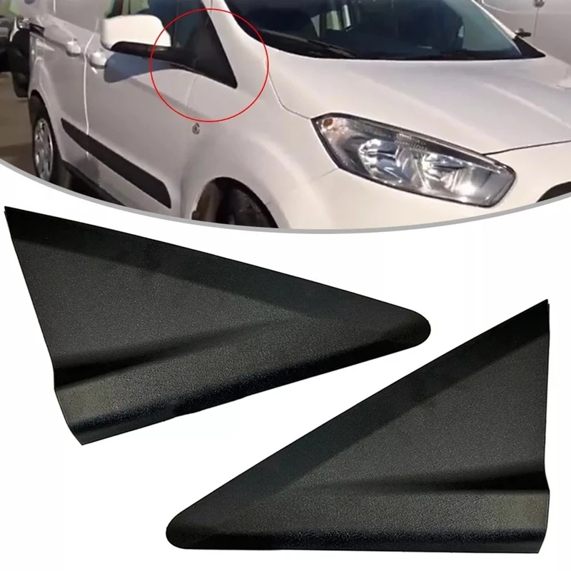 กระจกรถแผ่นสามเหลี่ยมด้านหน้ากระจกมองหลัง A-Pillar แผ่นสามเหลี่ยม Trim สําหรับ Transit