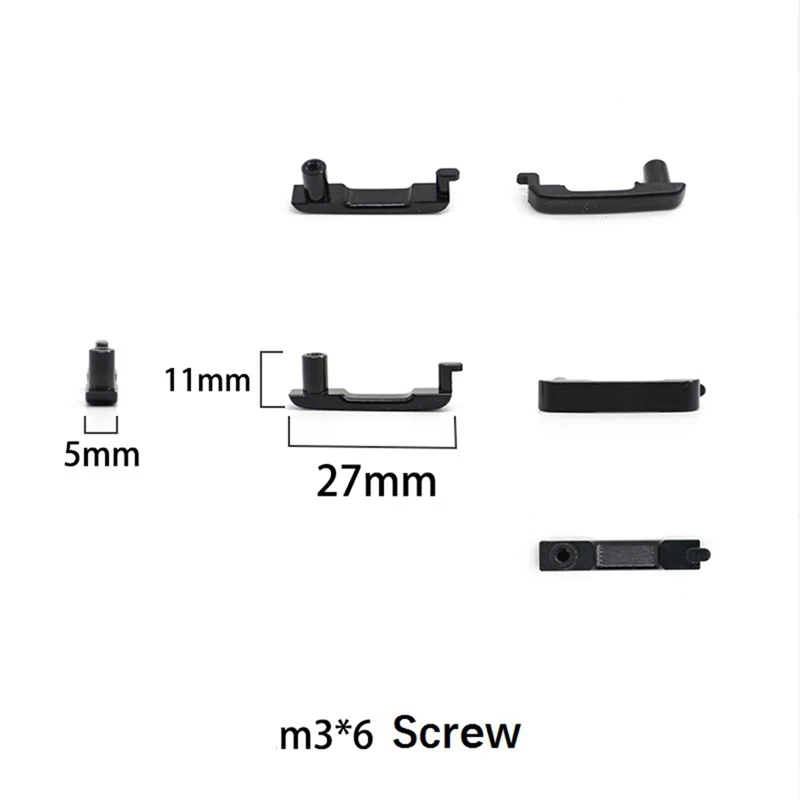 4 Stuks Metalen Deurgrepen Voor Traxxas TRX-4 TRX4 T4 2021 Bronco 1/10 Rc Crawler Auto Upgrade Onderdelen Accessoires