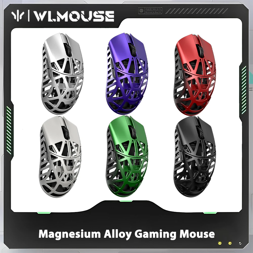 wlmouse besta x max mouse sem fio 8k paw3950hs sensor liga de magnesio fps mouse para jogos leve pc gamer acessorios presente 01