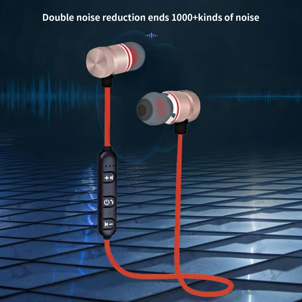 1 Set Portable Wireless Headphone  Stereo Surround Hanging Neck Wireless Headset  Button Control Wireless Headset