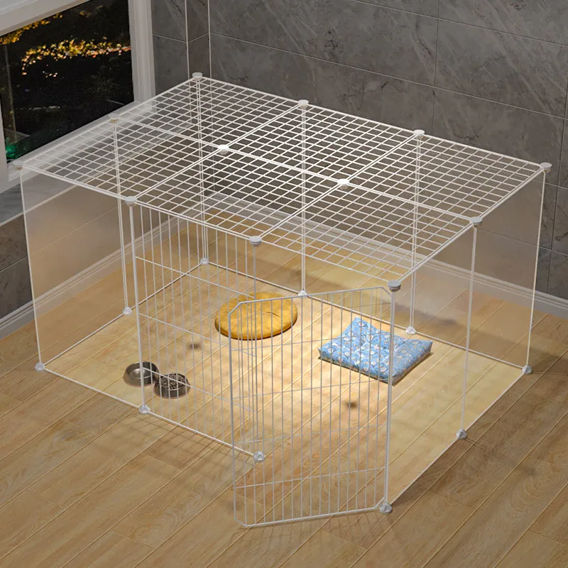 

Pet Fence Indoor Cat Cage Free Combination Small and Medium Dogs Teddy Rabbit Dog Fence Isolation Door Guardrail