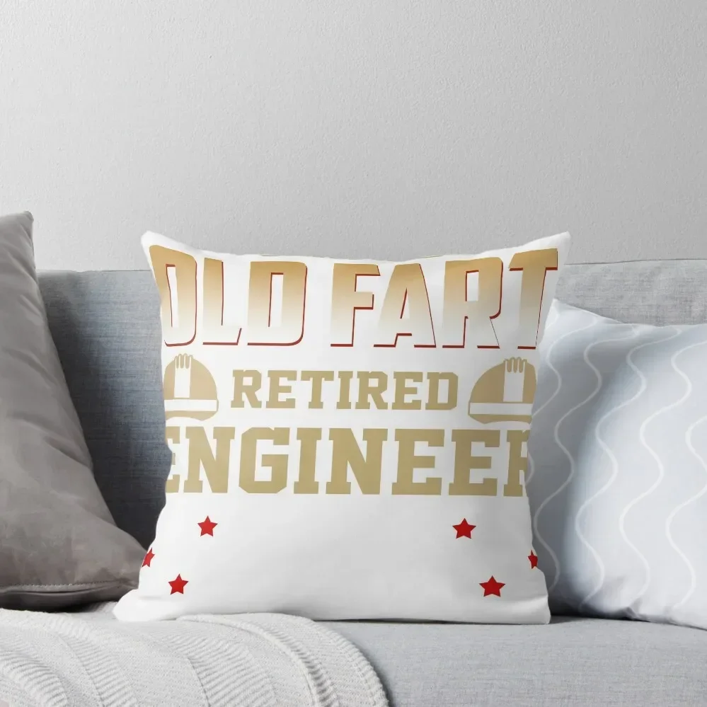 Genuine Old Fart Retired Engineer Throw Pillow ornamental pillows Pillow Case Decorative Cover For Living Room pillow