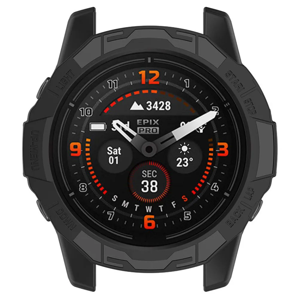 47MM pembungkus setengah kotak pelindung jam tangan untuk Garmin EPIX PRO 47MM/Garmin Fenix 7 PRO/Garmin Fenix7
