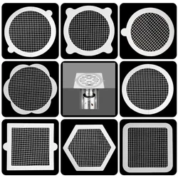 Disposable floor drain sticker kitchen anti clogging filter screen bathroom hair filter sticker shower hair catcher accessories